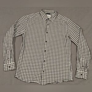 ONLY & SONS Monochrome Checkered Button Down Shirt